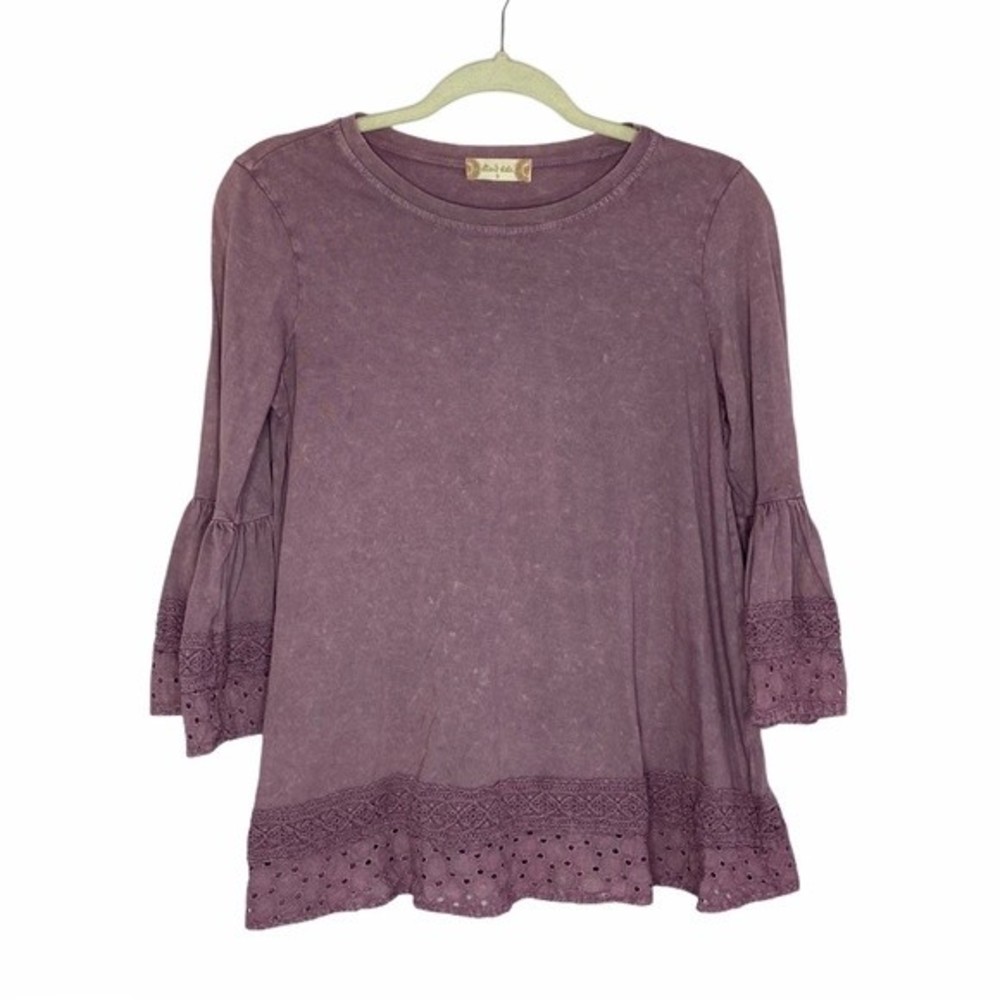 Altar’d State Purple Boho Top, Small